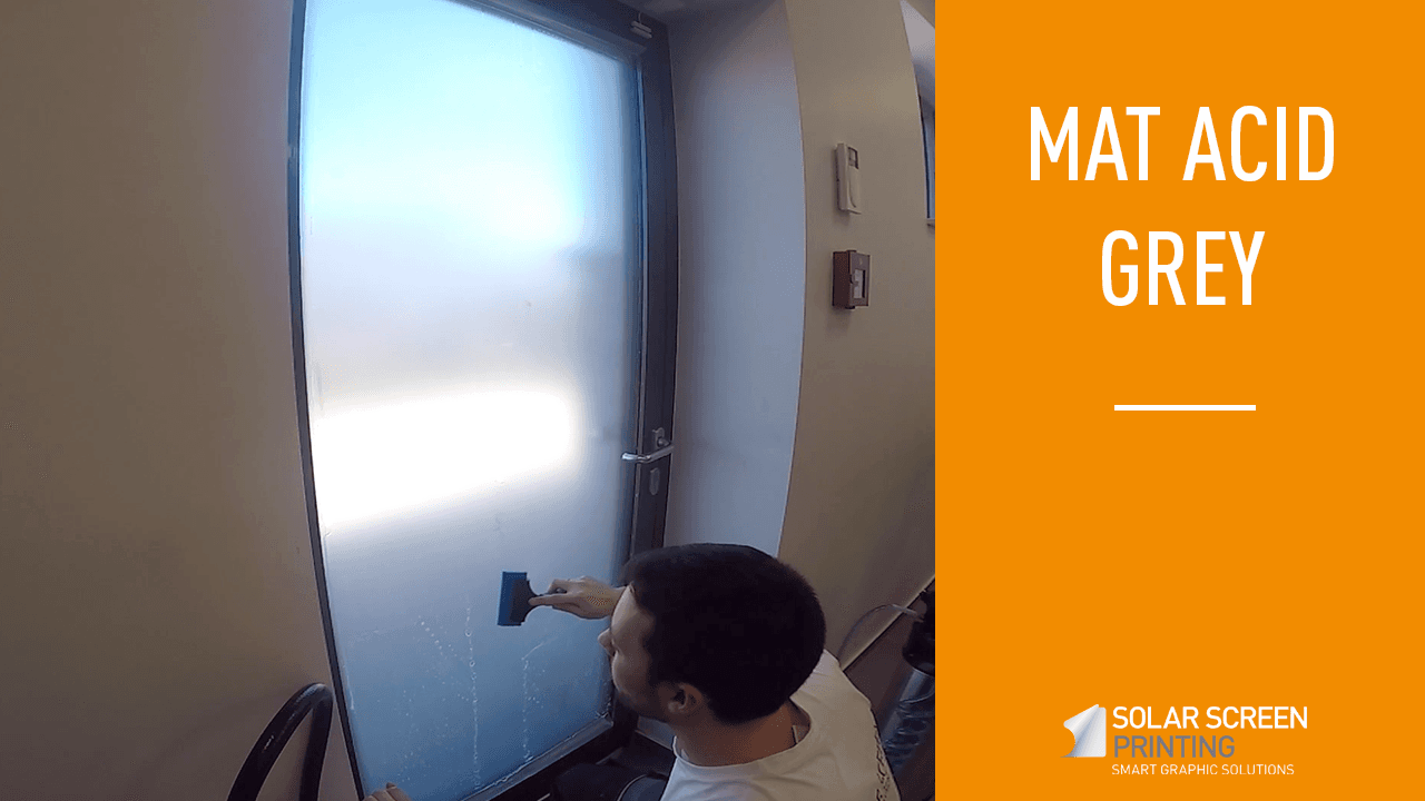 Discover Mat Acid Grey window film by Solar Screen