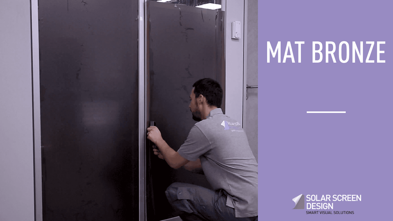 Discover Mat Bronze window film by Solar Screen