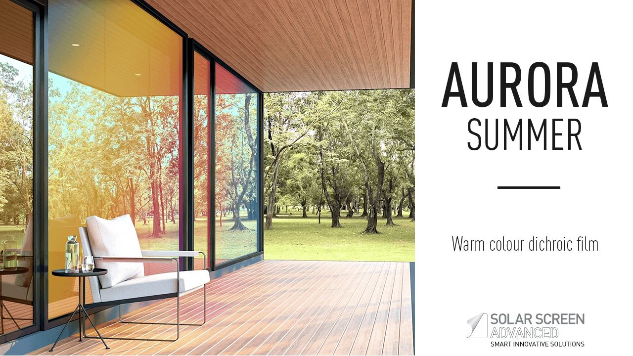 Choose shimmering, colorful glass with Aurora Summer film