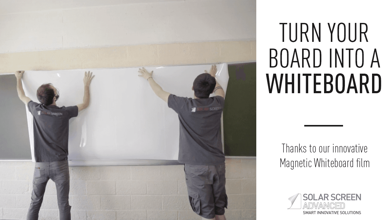 The best way to turn your old school blackboard into a whiteboard