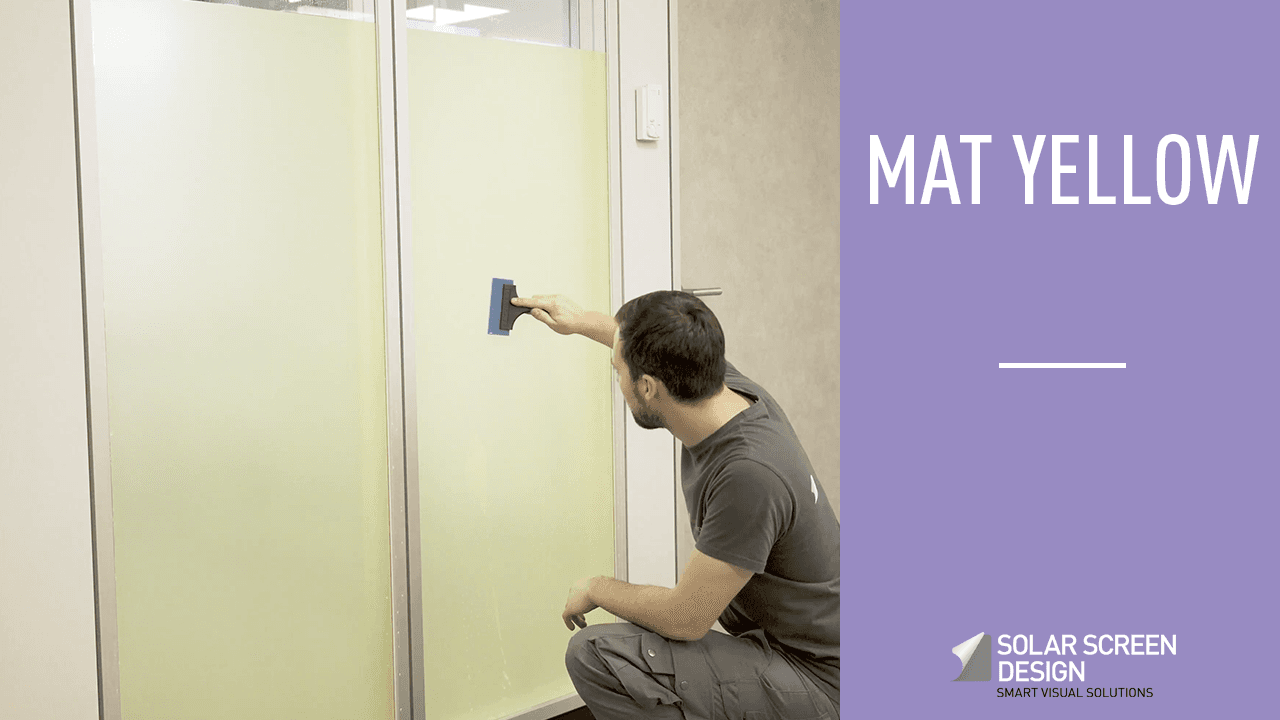 Discover Mat Yellow window film by Solar Screen